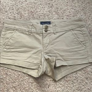 American Eagle Khaki Mini Shorts